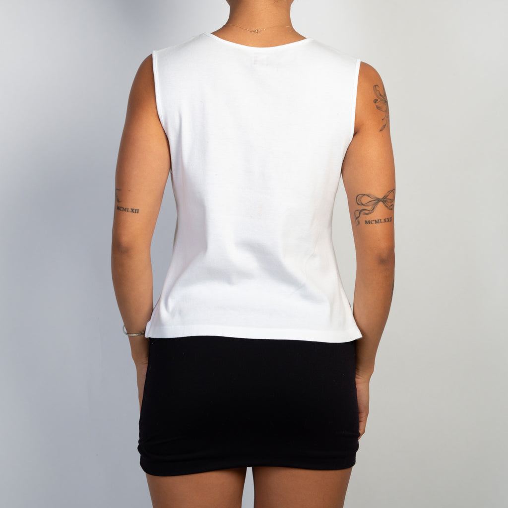 FLORAL EMBROIDERED TANK TOP