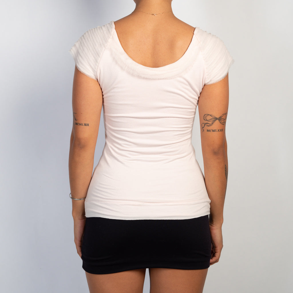 PALE PINK STRETCH TOP