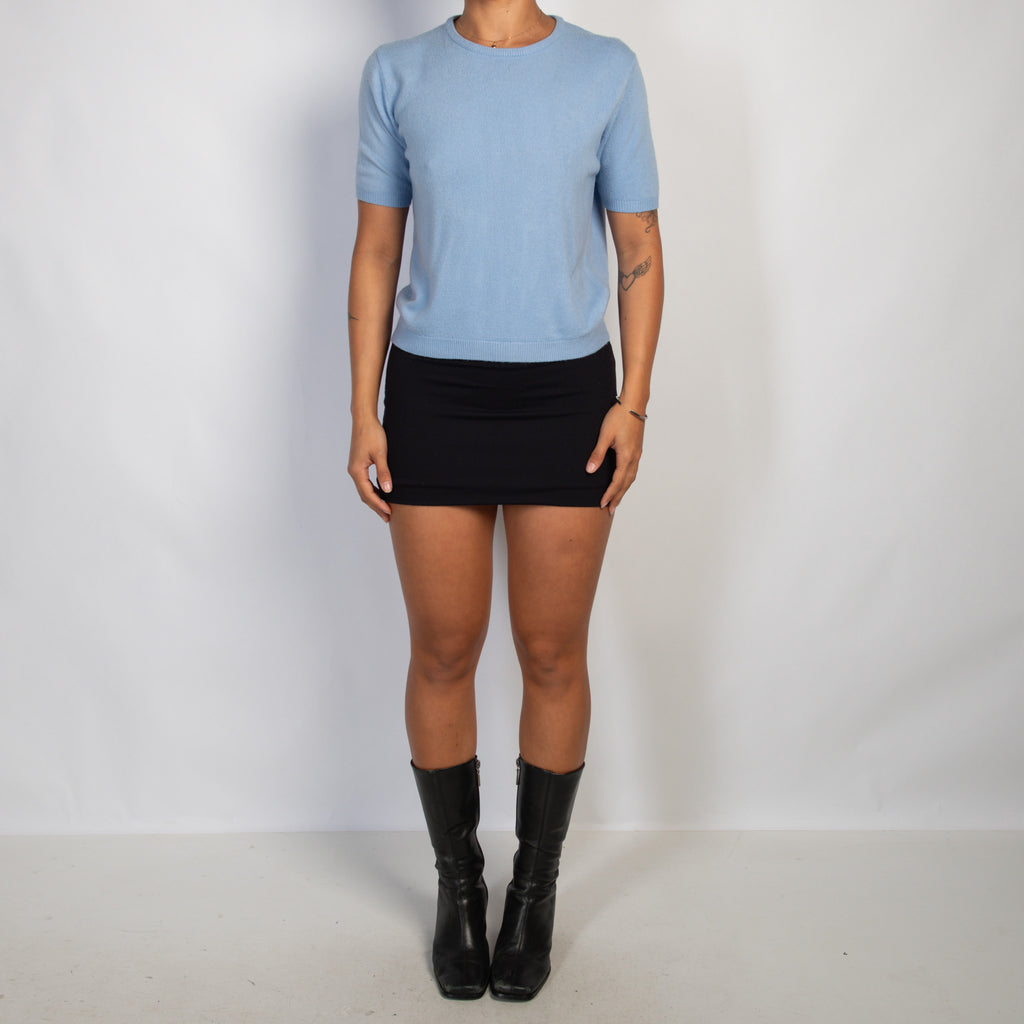 CORNFLOWER KNIT TEE