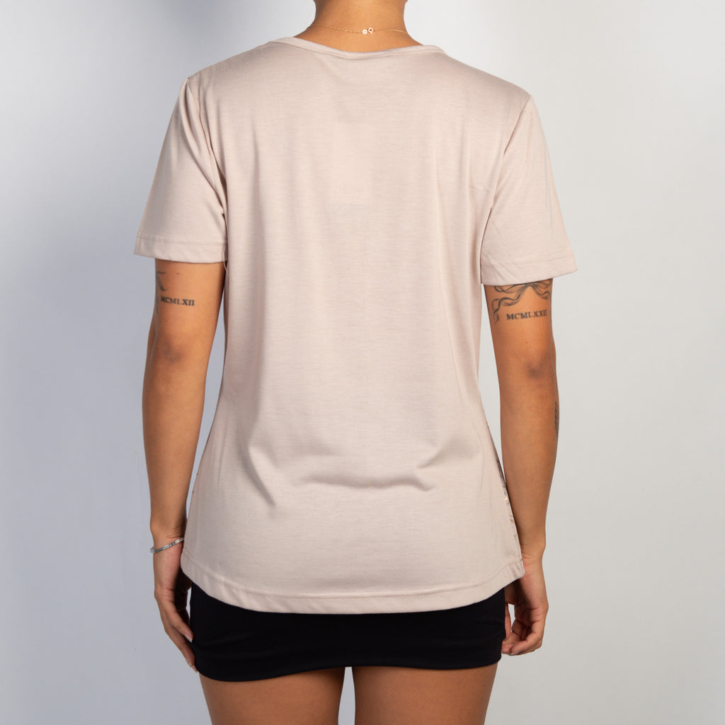 BEIGE SEQUIN PATTERN TOP