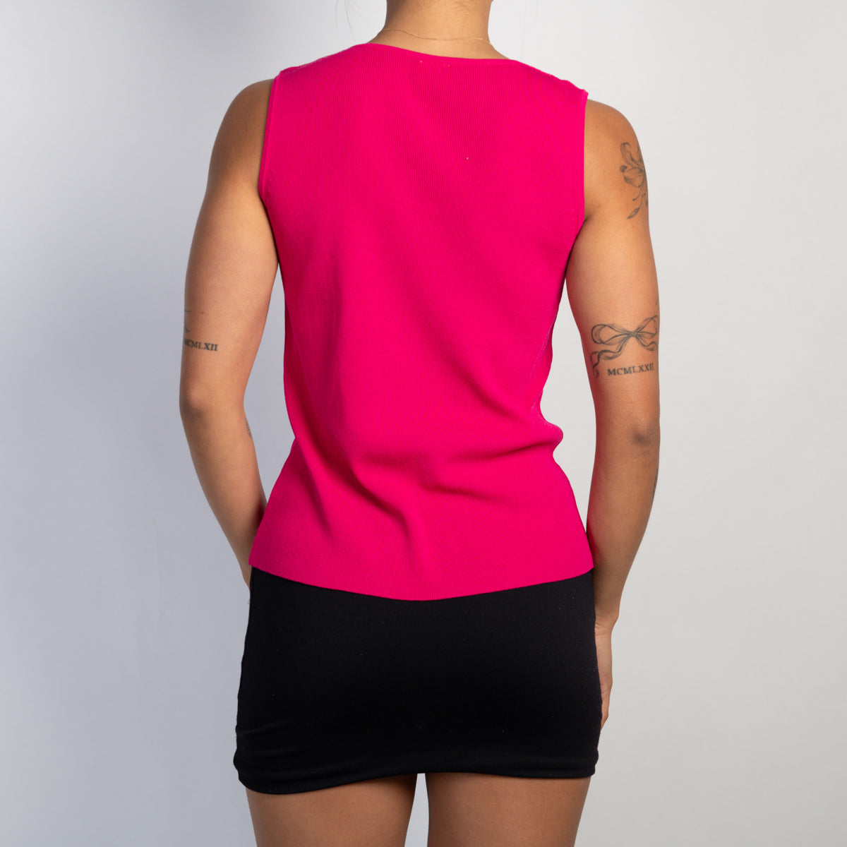 PINK KNIT TANK TOP