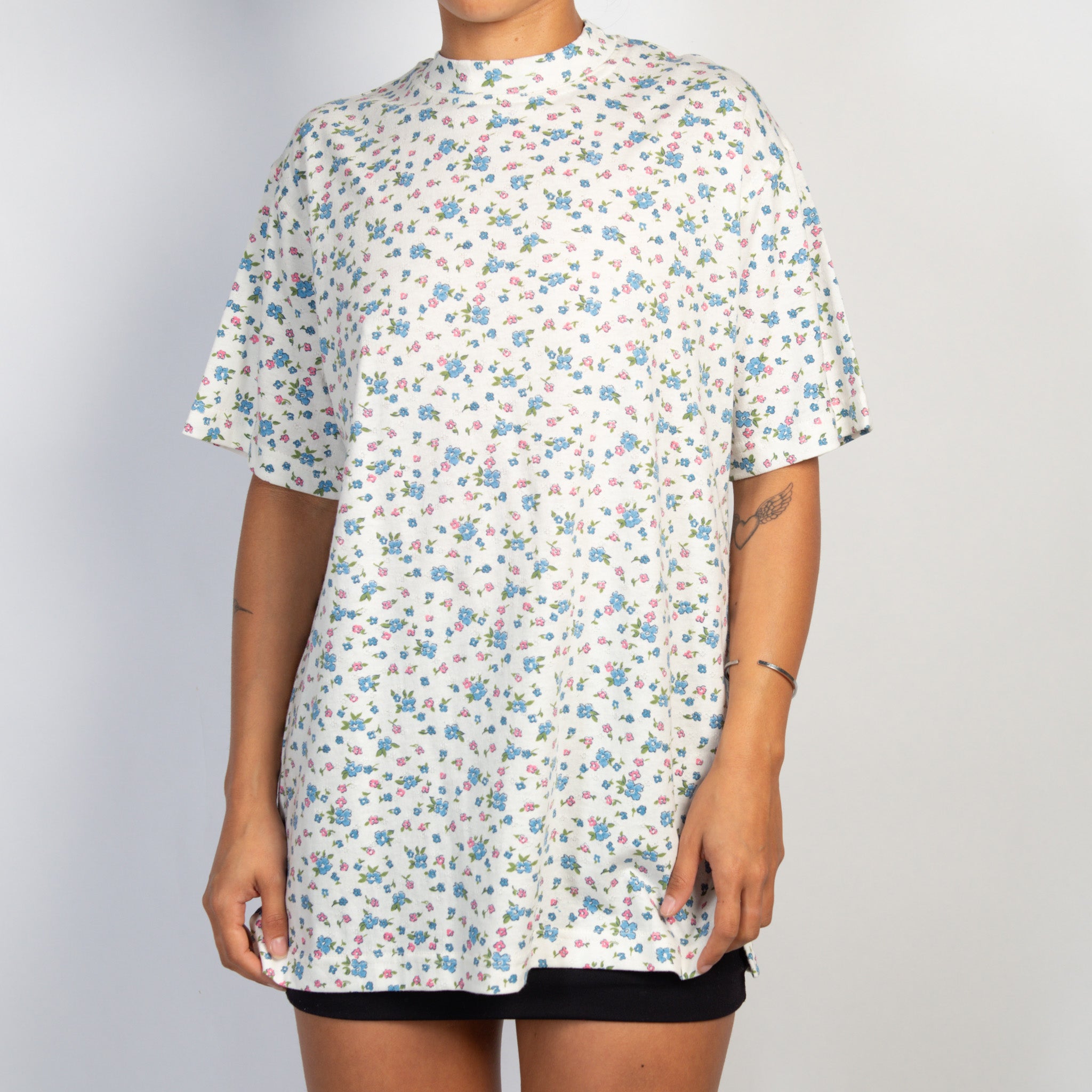 FLORAL COTTON TSHIRT