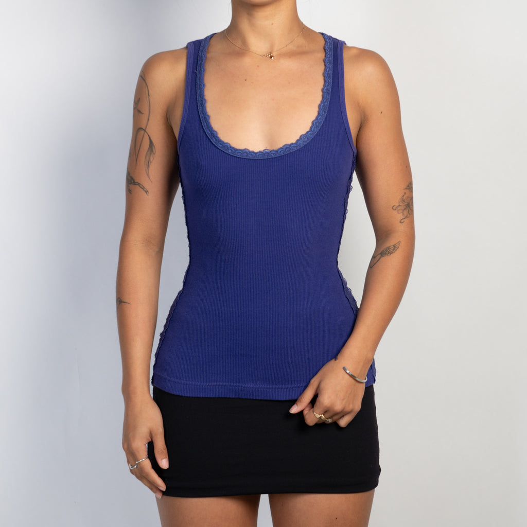 VIOLET LACE TRIM CAMISOLE