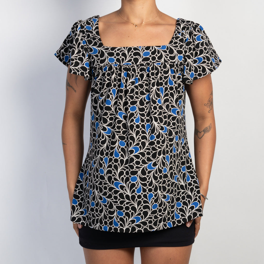 FLORAL BABYDOLL TOP
