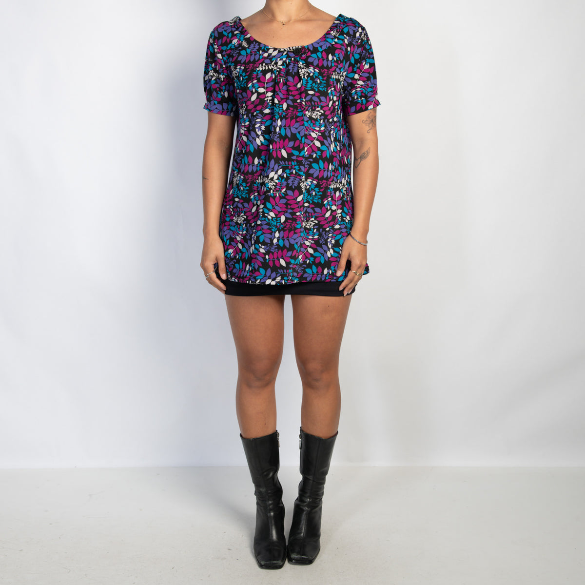 FLORAL BABYDOLL TOP