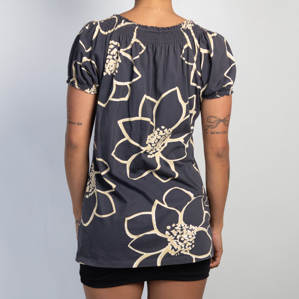 FLORAL BABYDOLL TOP