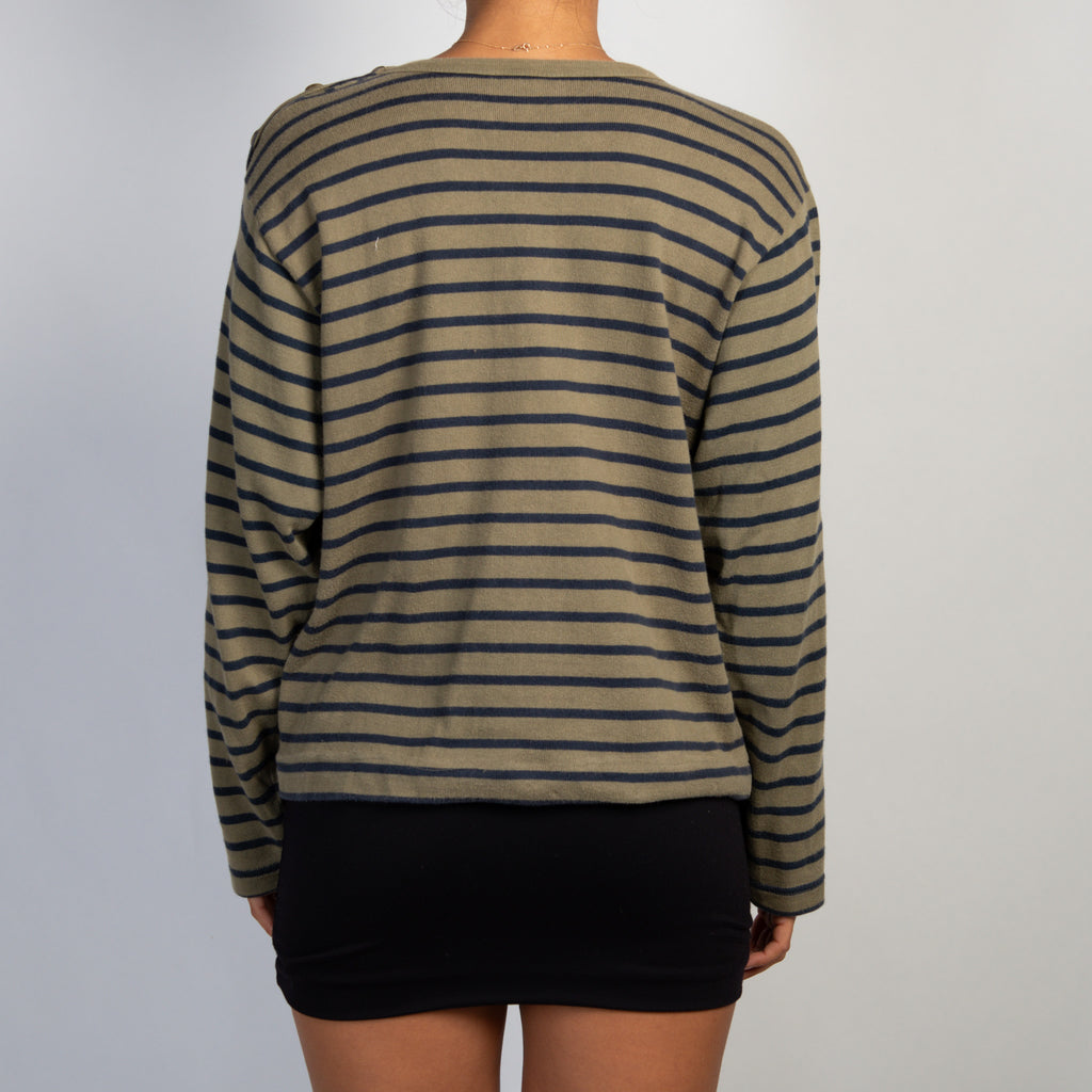 STRIPE LONG SLEEVE TOP