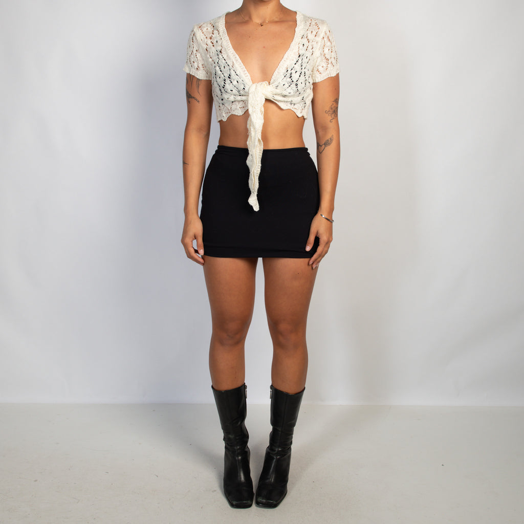 CROCHET TIE FRONT TOP
