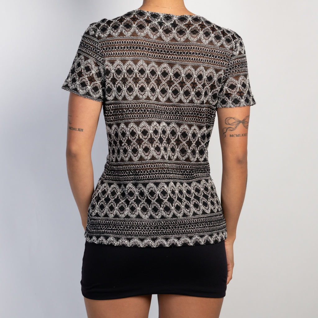 TEXTURE MESH TEE