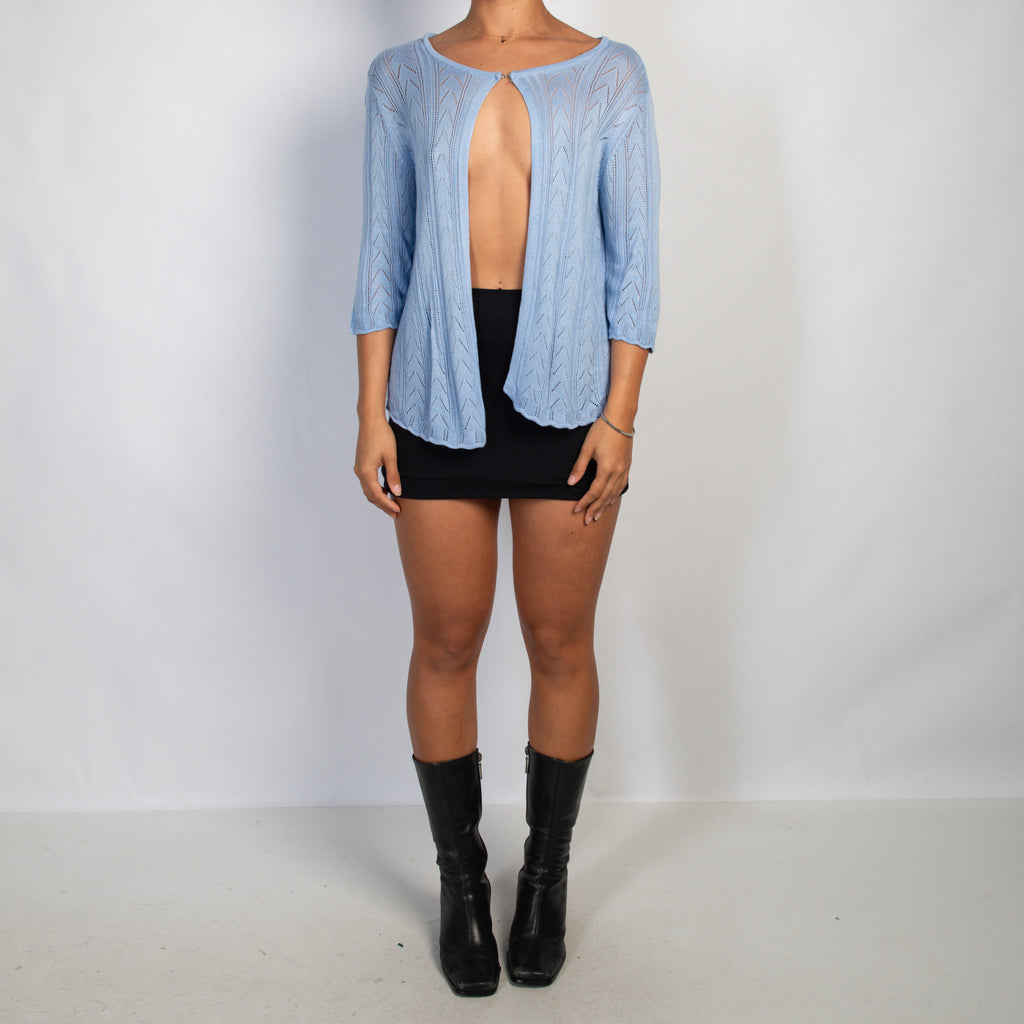 CORNFLOWER CROCHET CARDIGAN