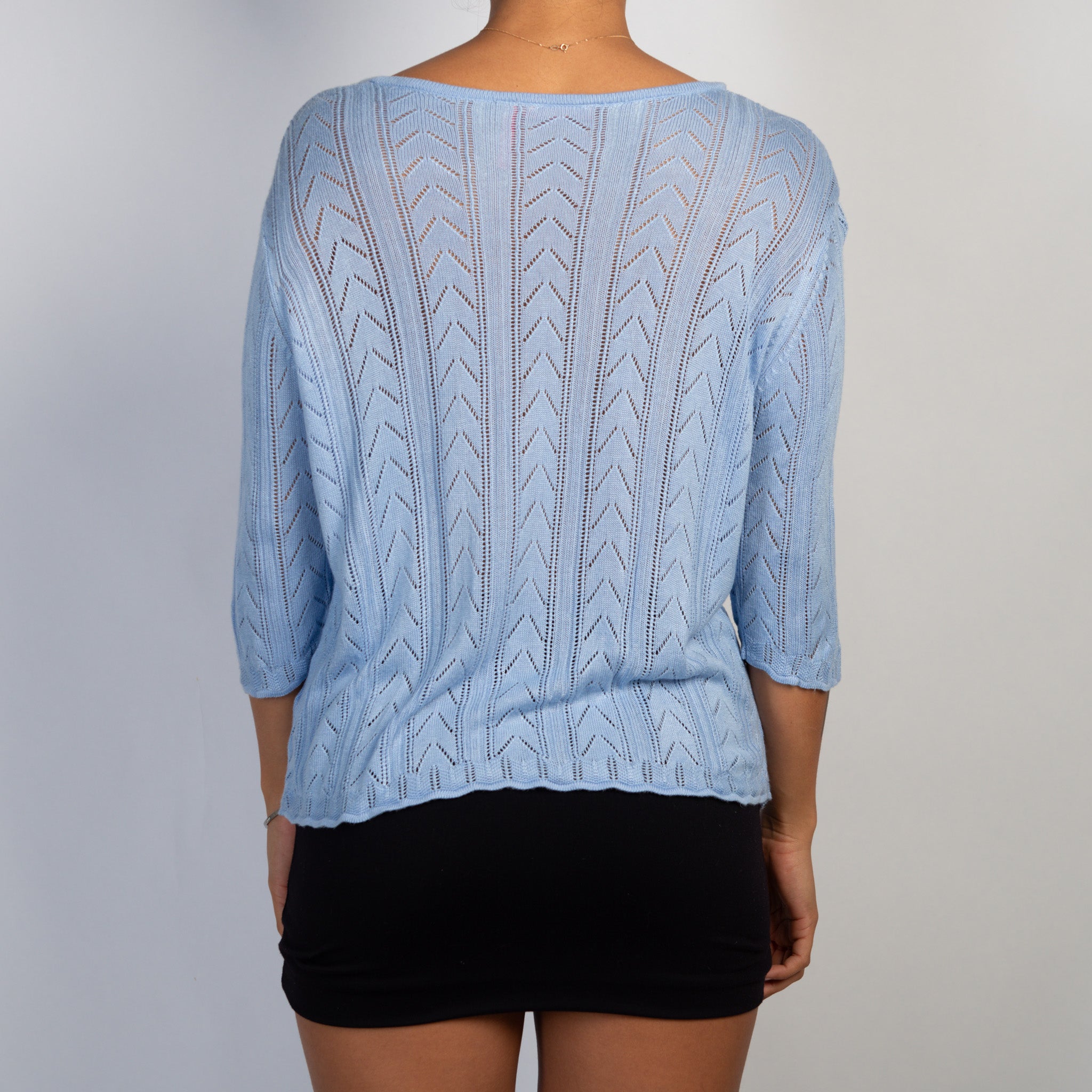 CORNFLOWER CROCHET CARDIGAN