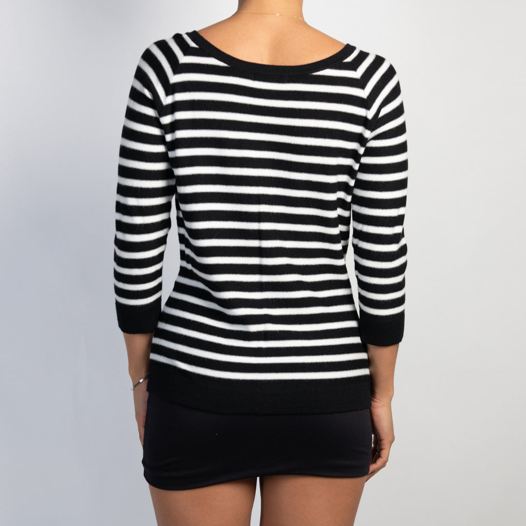 STRIPE 3/4 SLEEVE TOP