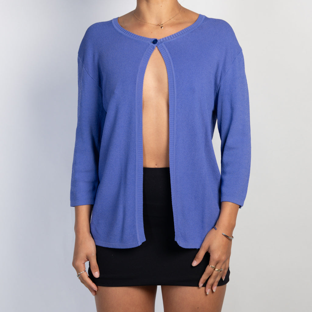 CORNFLOWER KNIT CARDIGAN