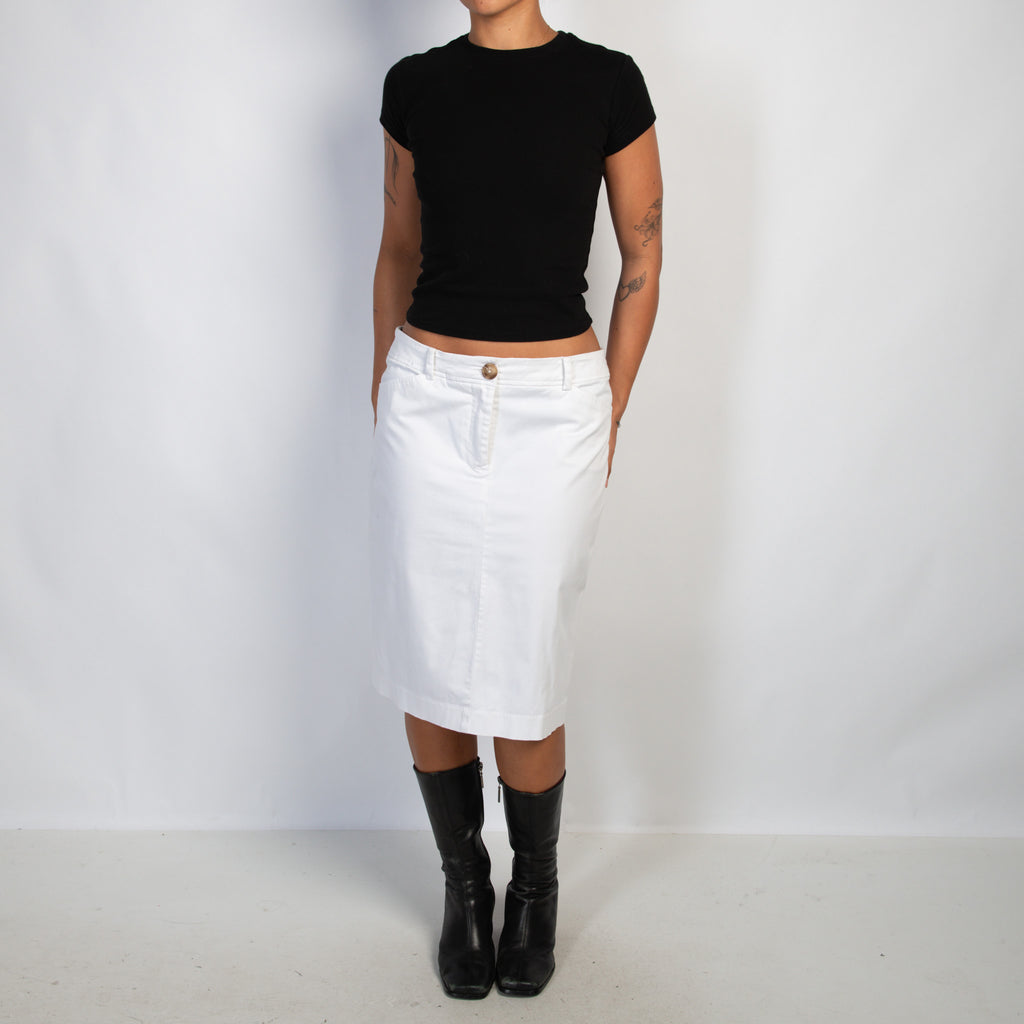 WHITE COTTON SKIRT