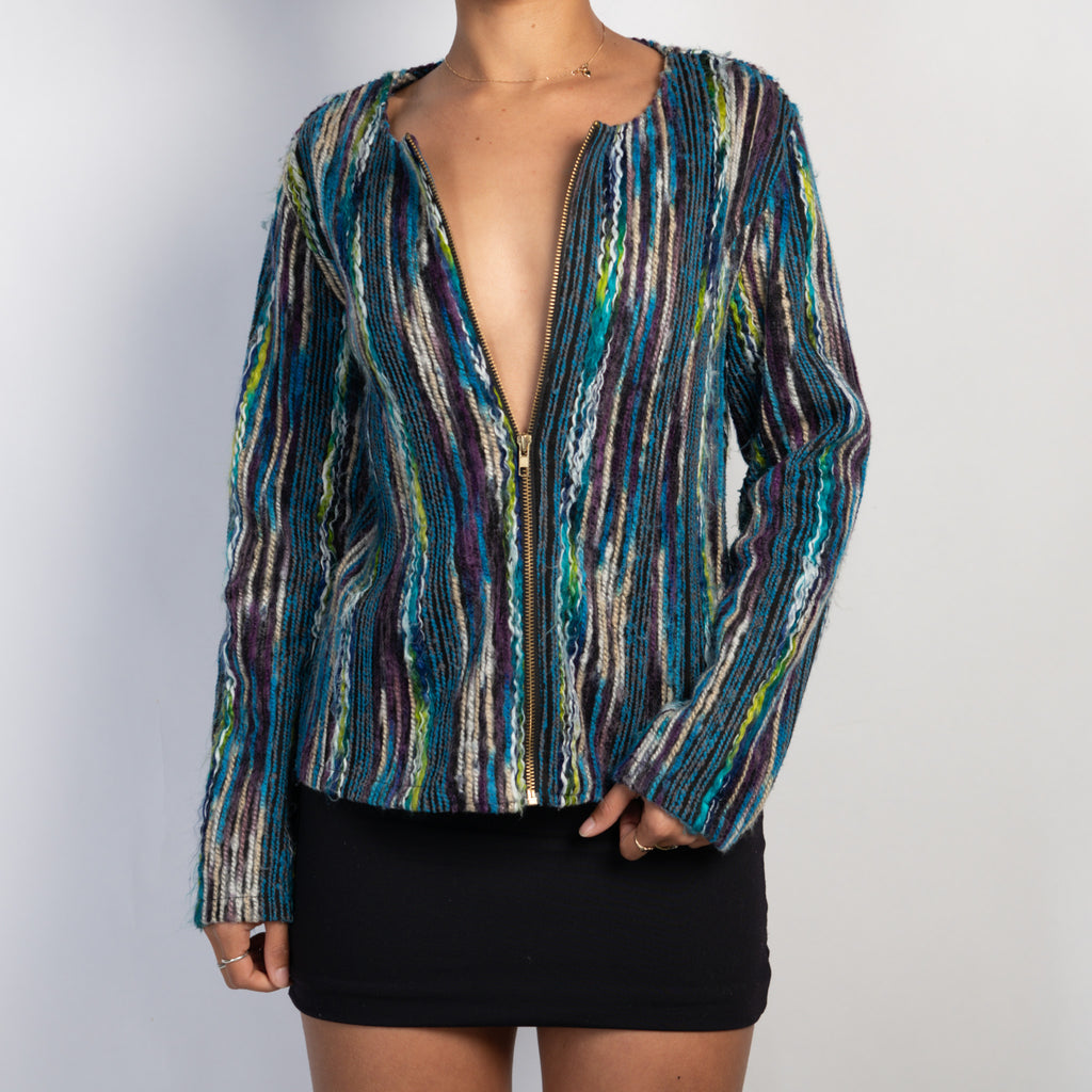 TEXTURED ZIP JACKET