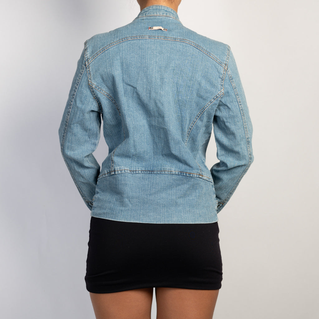 LIGHT DENIM ZIP JACKET