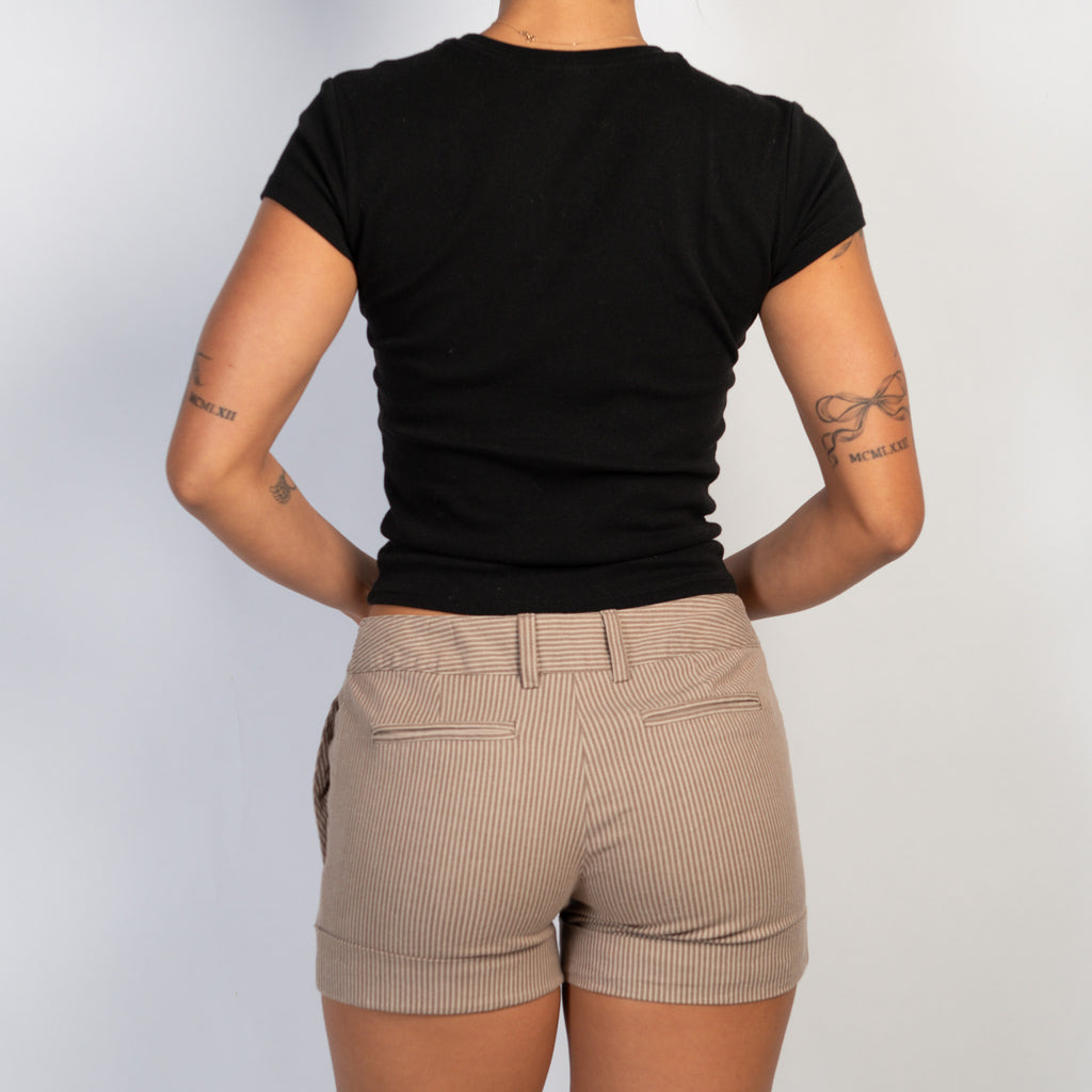 STRIPE COTTON SHORTS