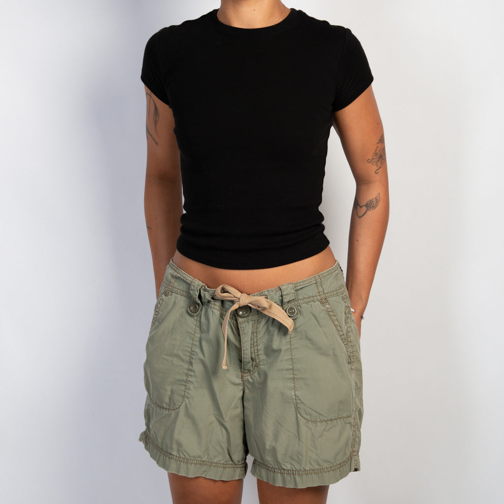DRAWSTRING CARGO SHORTS