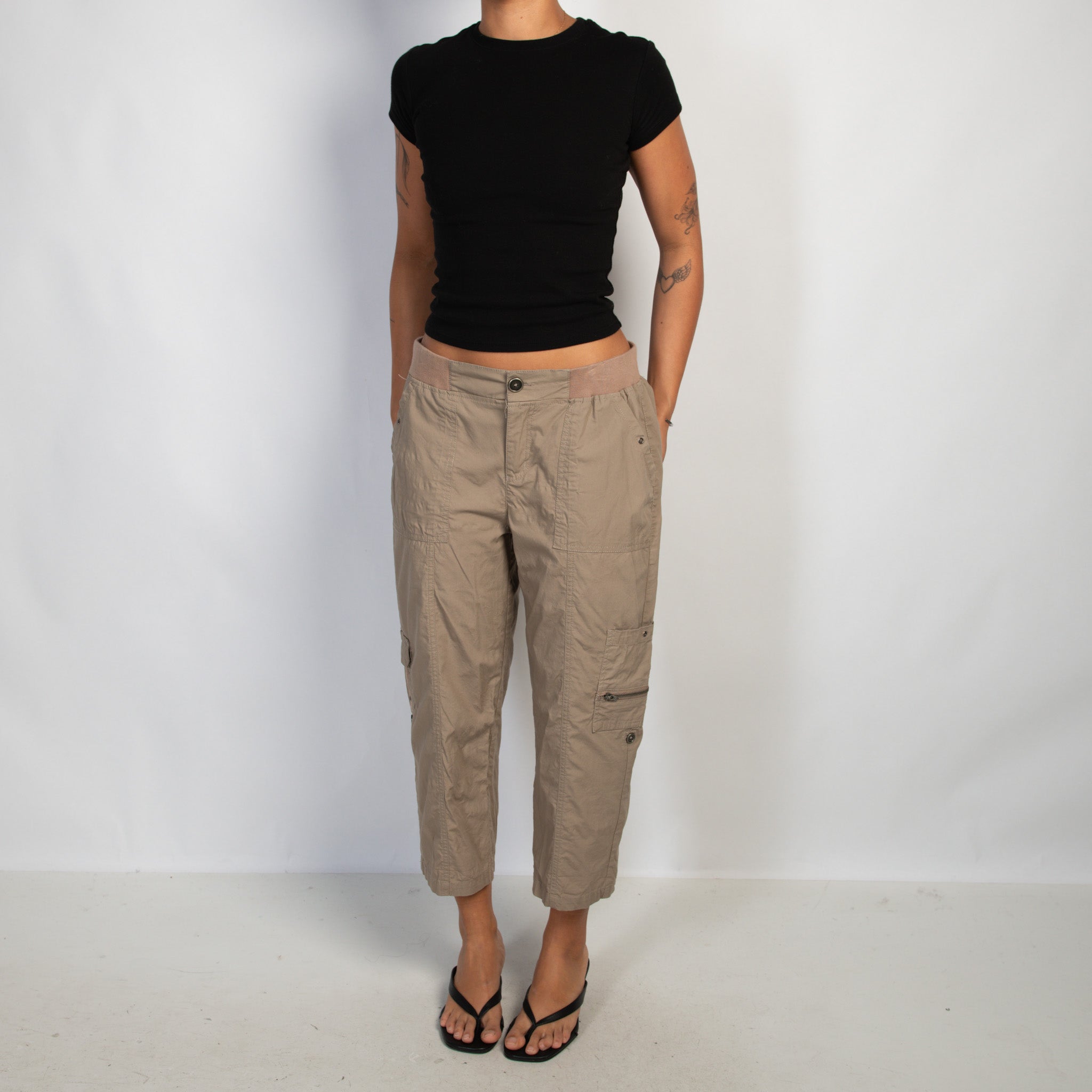 BROWN COTTON PANTS