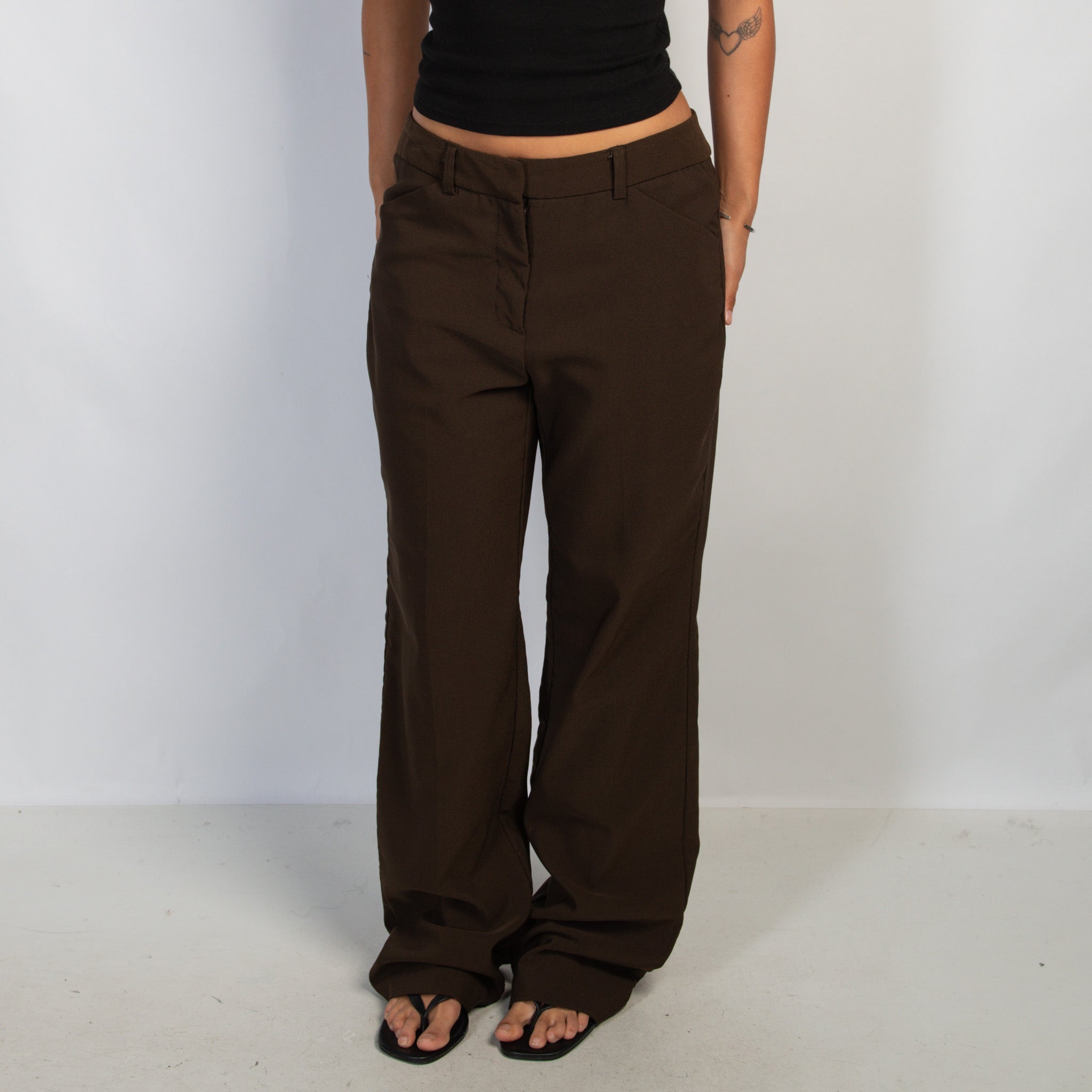 BROWN WIDE LEG PANTS