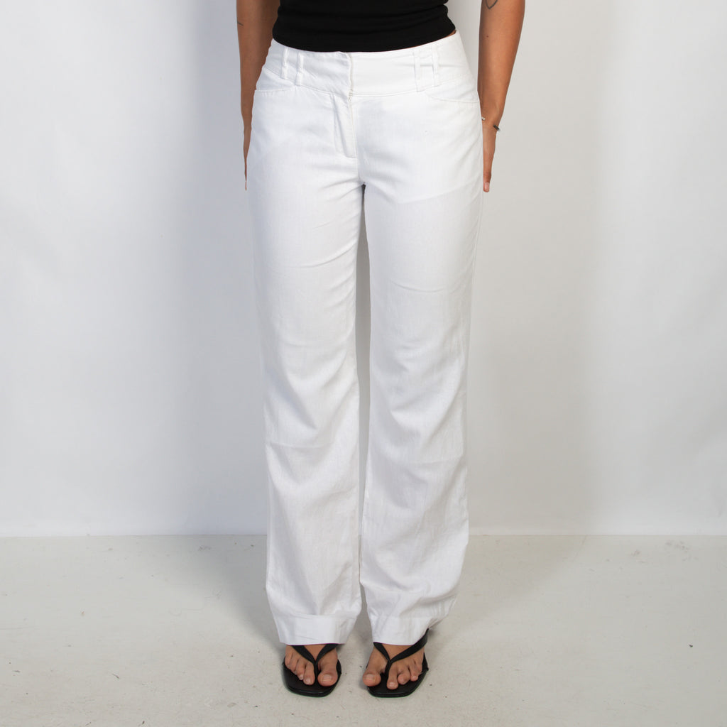 WHITE LINEN PANTS