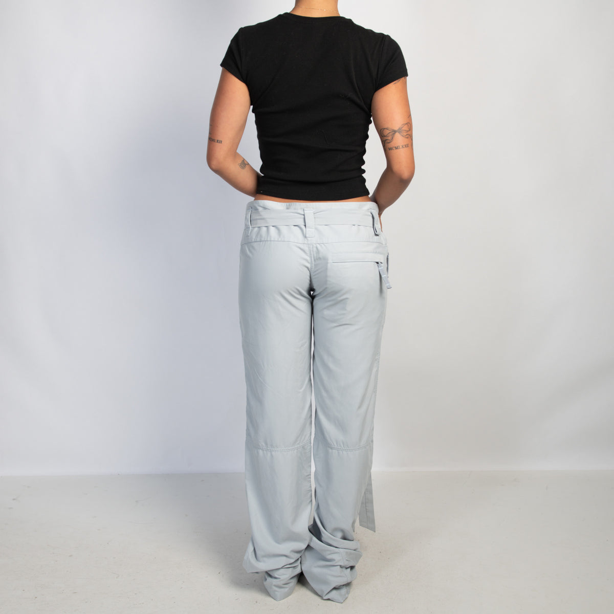GREY CARGO PANTS