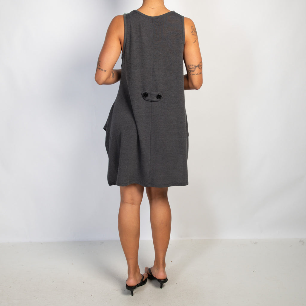 CHARCOAL TUNIC DRESS
