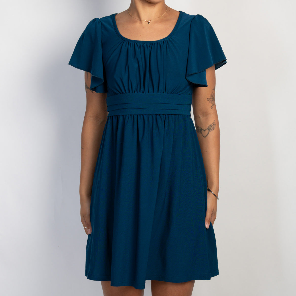TEAL STRETCH DRESS