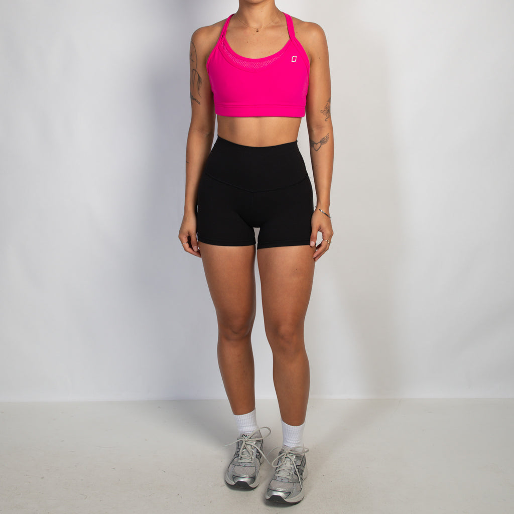 PINK LAYERED SPORTS BRA