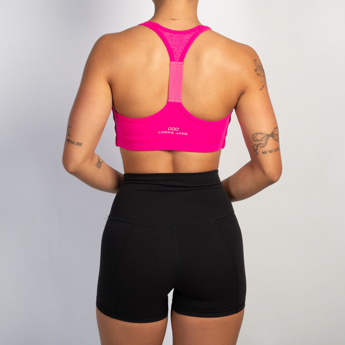 PINK LAYERED SPORTS BRA