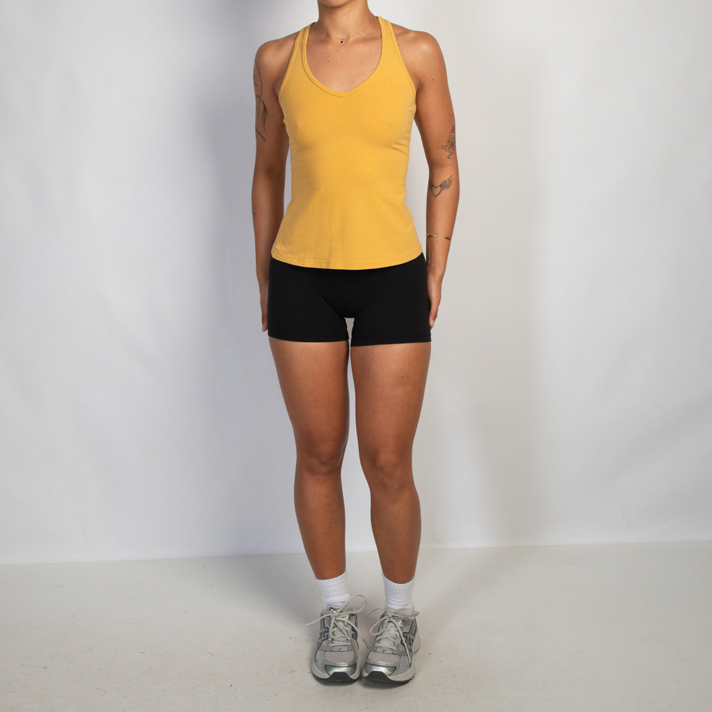 YELLOW COTTON TANK TOP