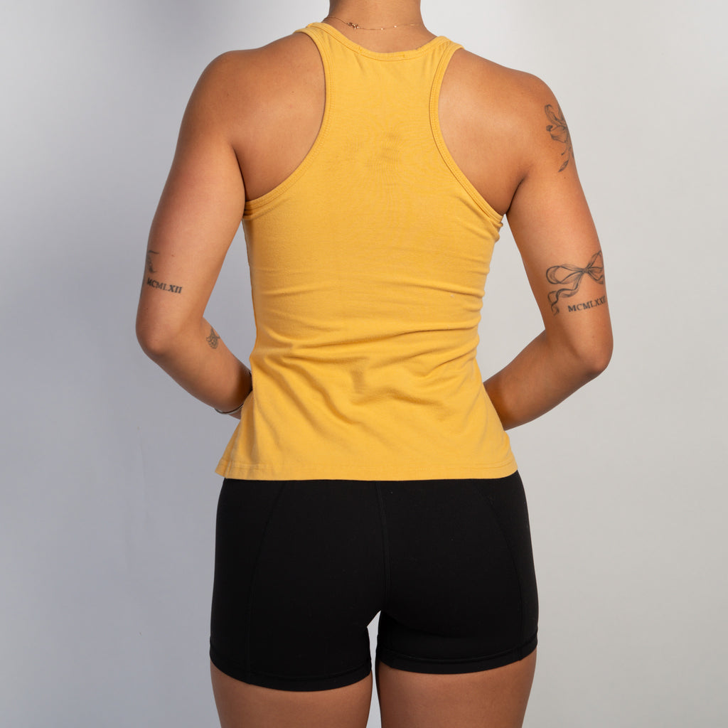 YELLOW COTTON TANK TOP