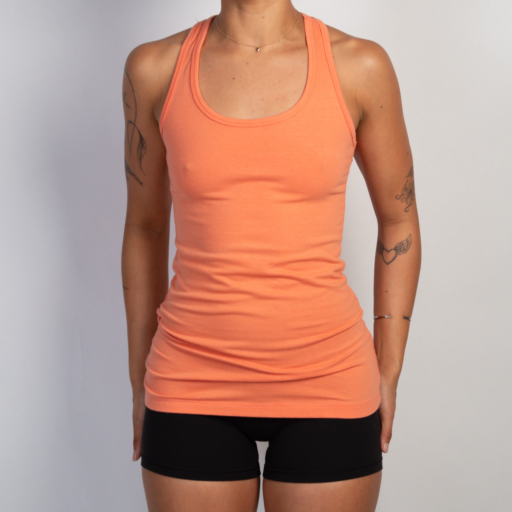 CORAL COTTON TANK TOP