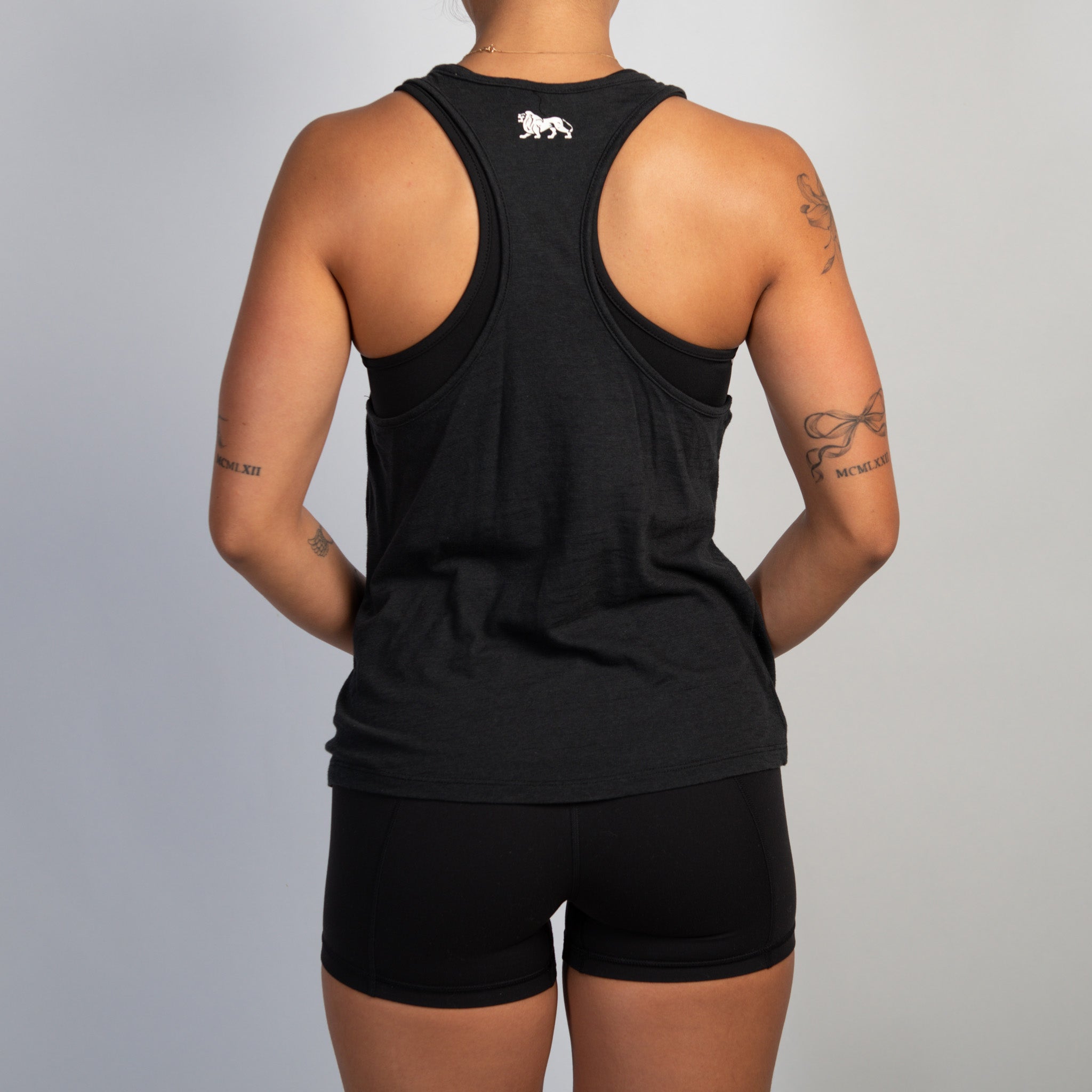 BLACK LAYERED TANK TOP