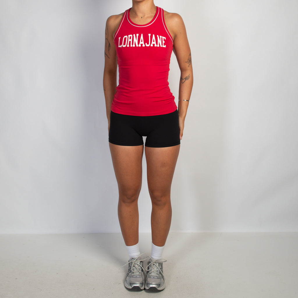 RED ACTIVE TANK TOP