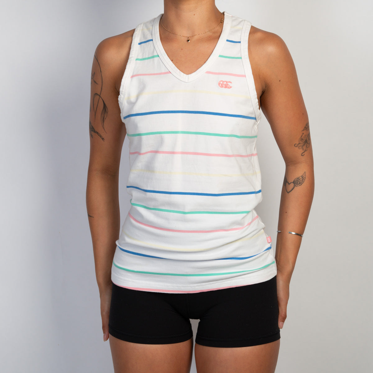 STRIPE COTTON TANK TOP
