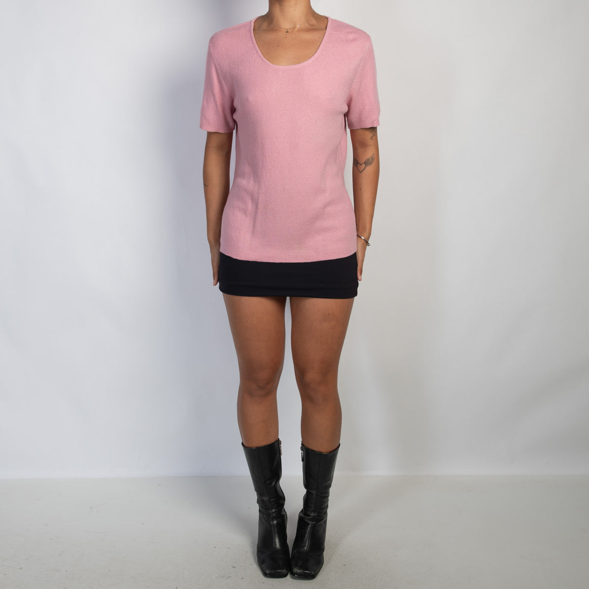 PINK KNIT TSHIRT