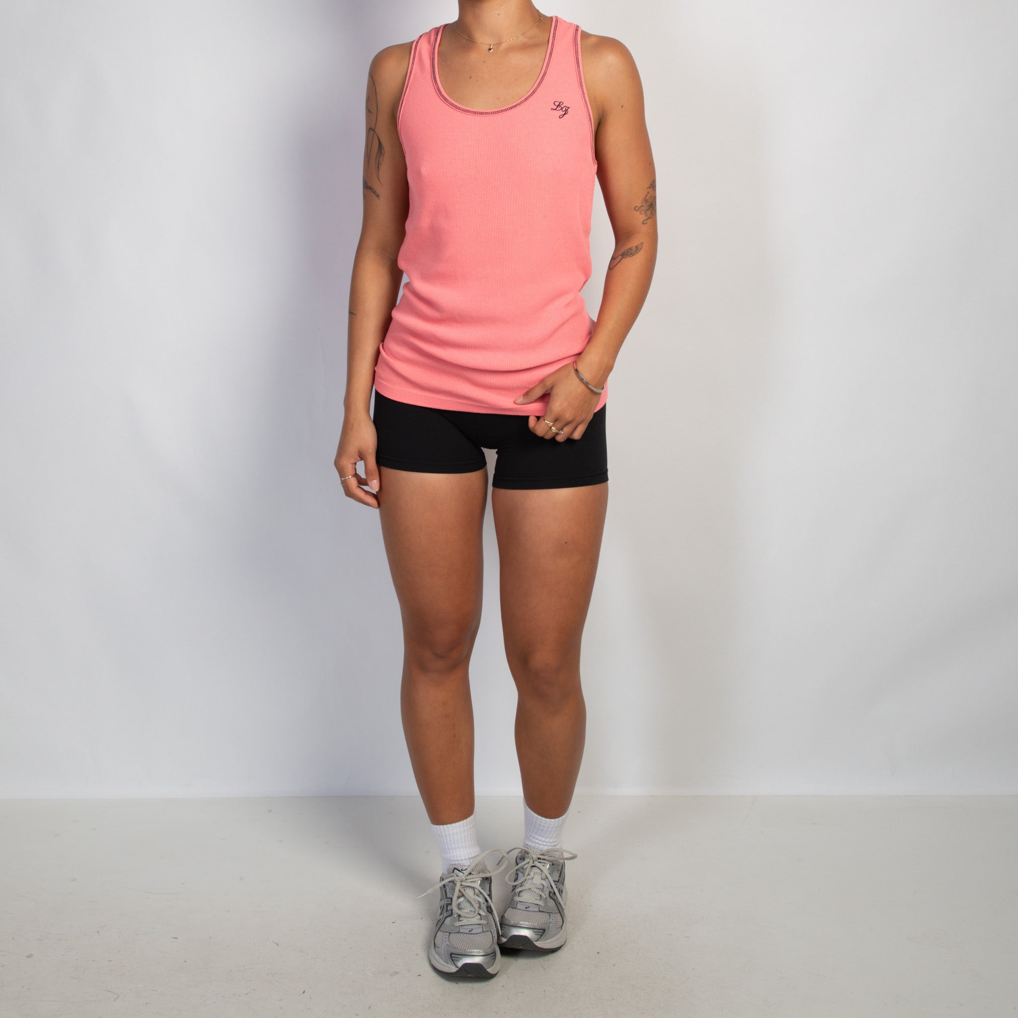 PINK COTTON TANK TOP