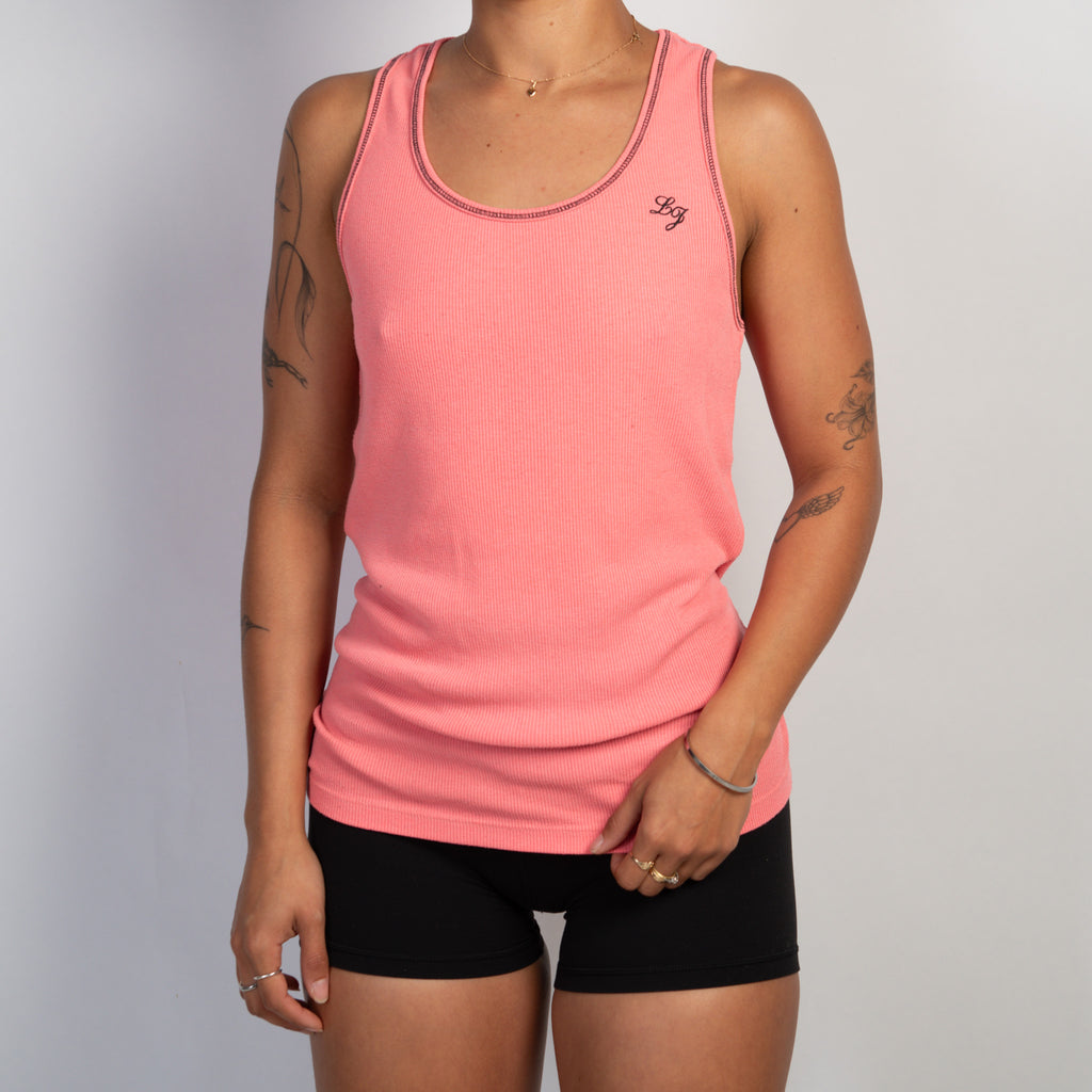 PINK COTTON TANK TOP