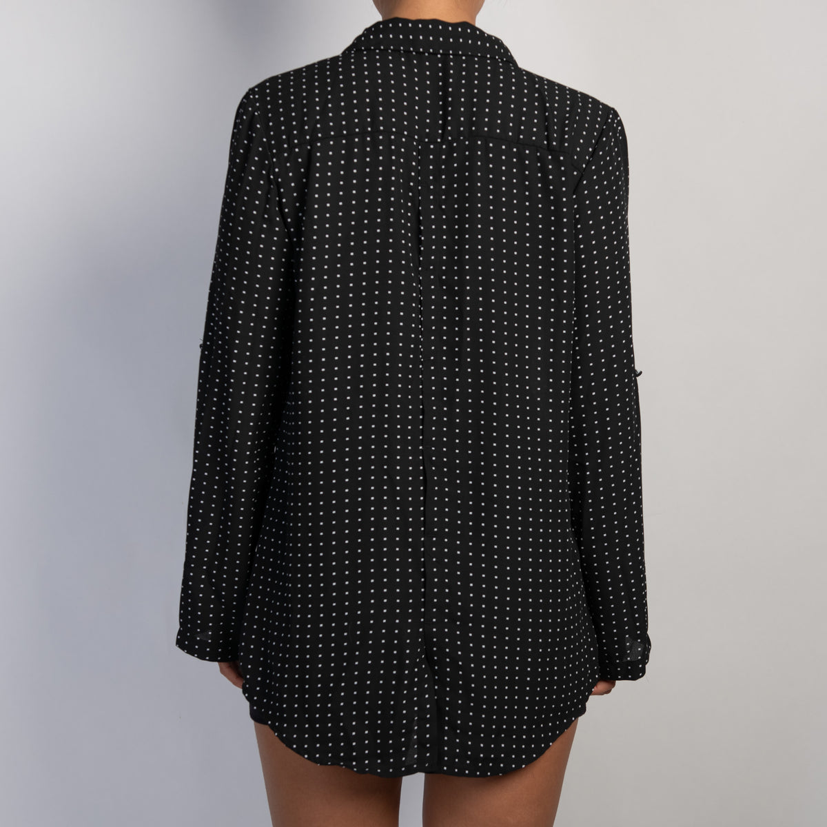 SHEER POLKA DOT BLOUSE