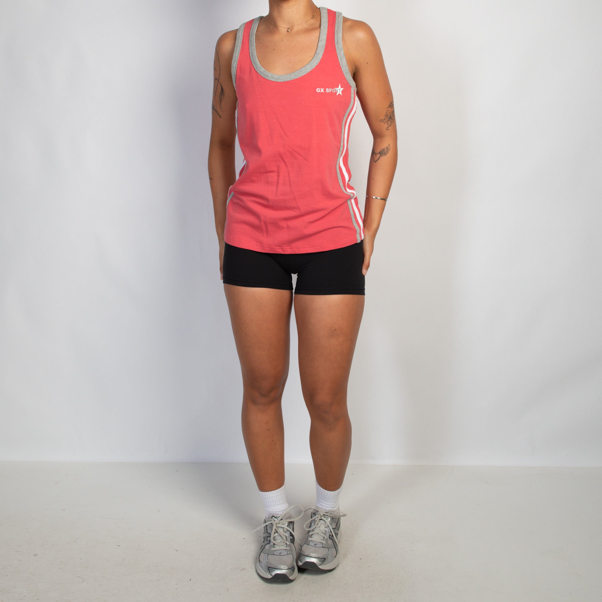 PINK COTTON TANK TOP
