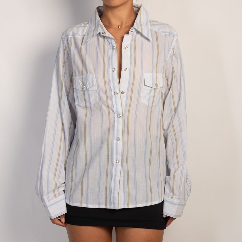 STRIPE COTTON BLOUSE