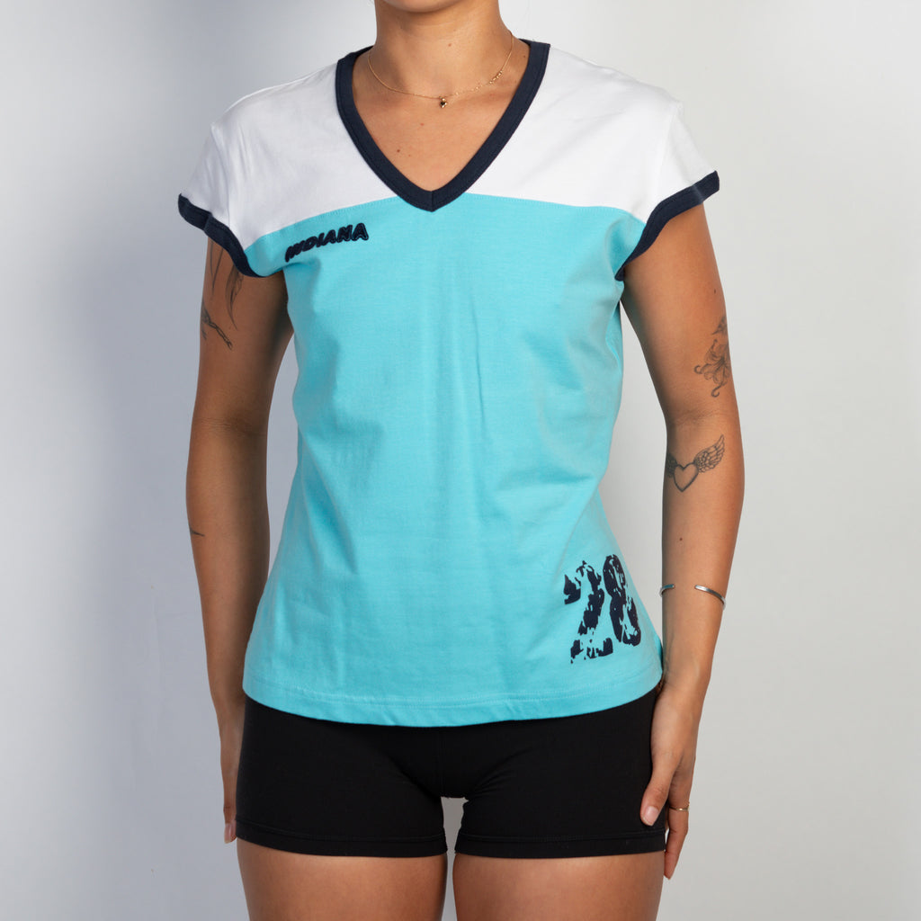 BLUE COTTON TEE