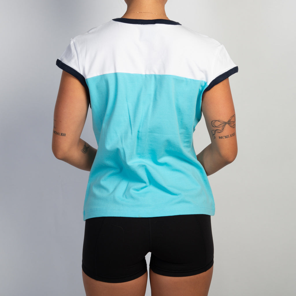 BLUE COTTON TEE