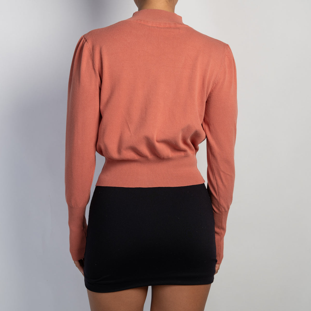 PINK KNIT LONG SLEEVE TOP