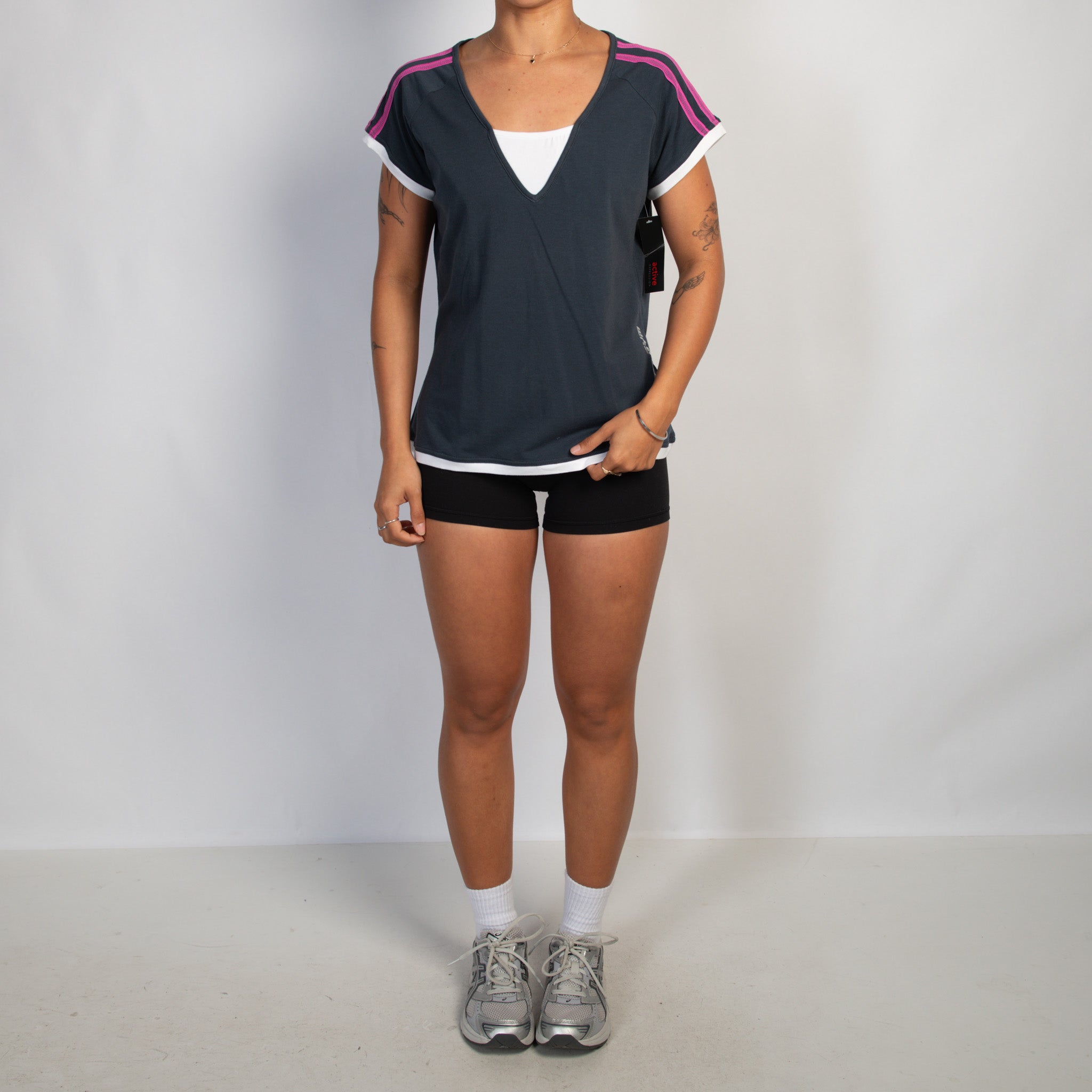 CHARCOAL COTTON TSHIRT