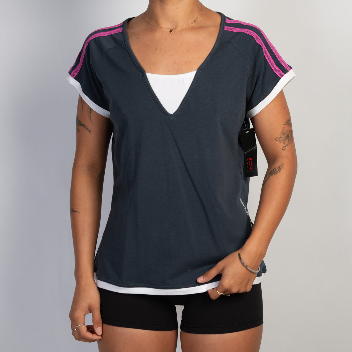CHARCOAL COTTON TSHIRT