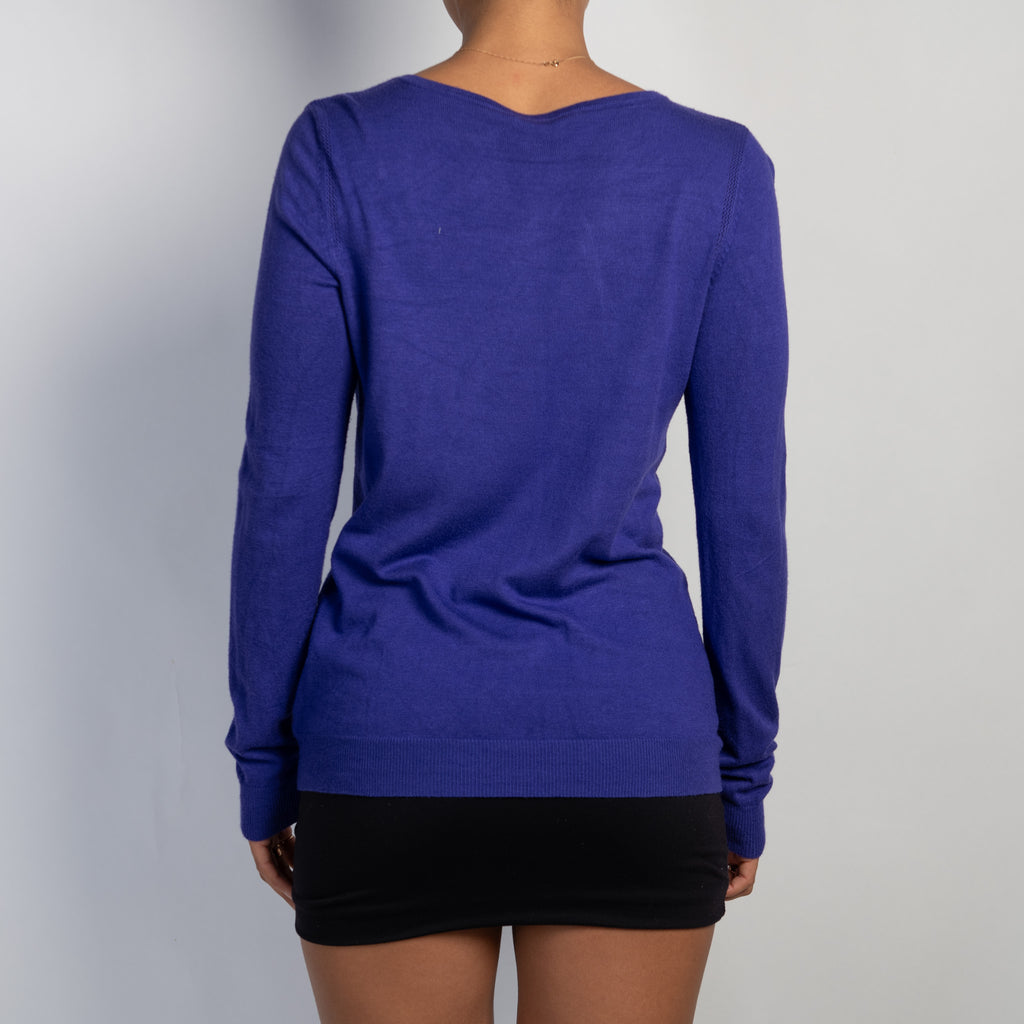 VIOLET THIN KNIT CARDIGAN