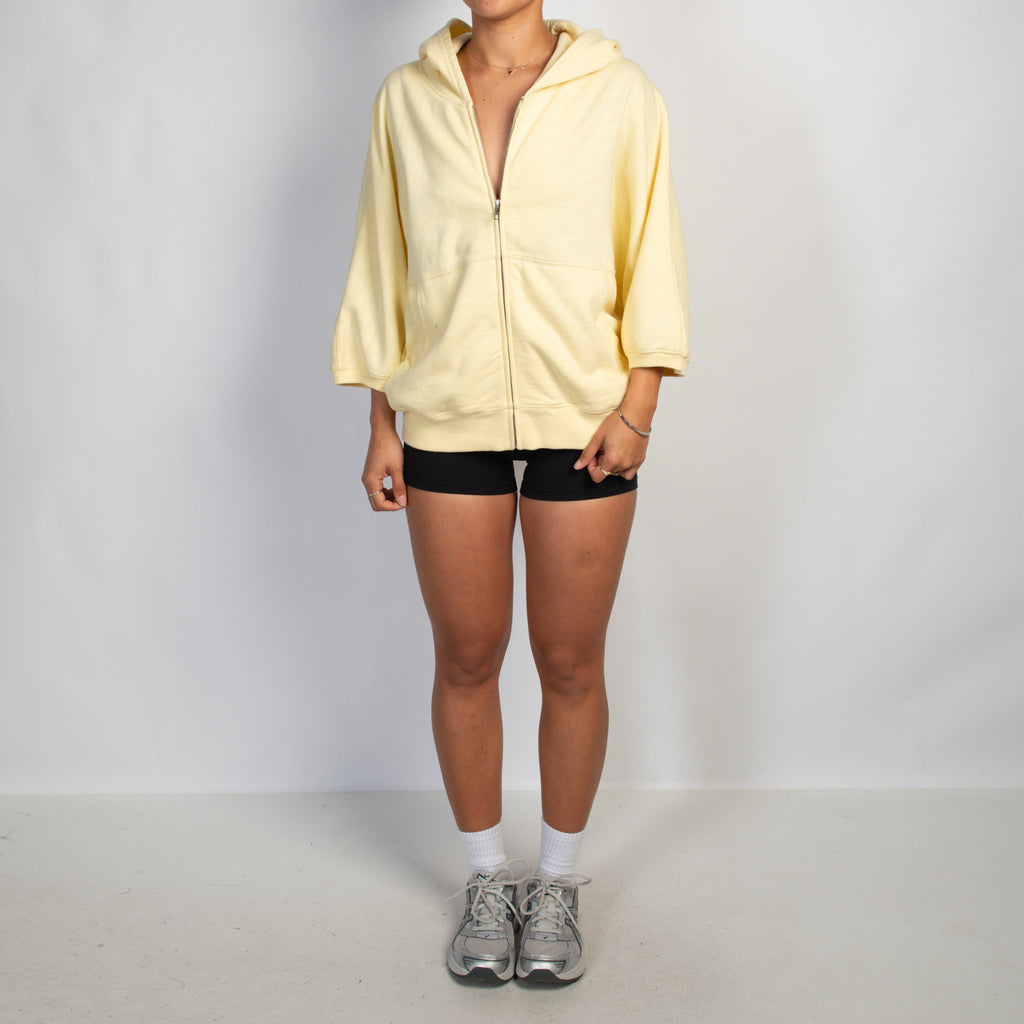 PALE YELLOW FLEECE JACKET