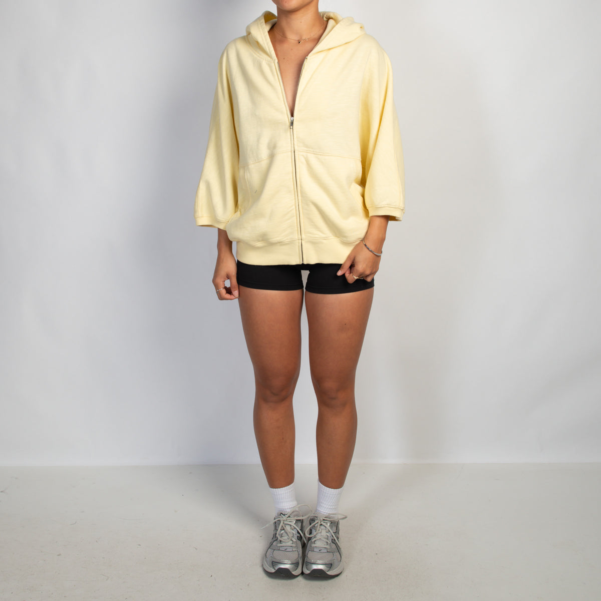 PALE YELLOW FLEECE JACKET